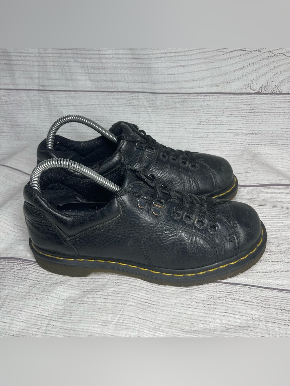 Dr. Martens Women’s 8 Black Grizzly Leather Chunky Oxford Shoes